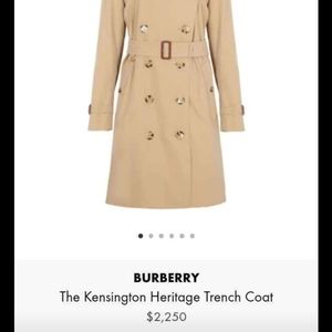 Rare Vintage Burberry Trench Coat